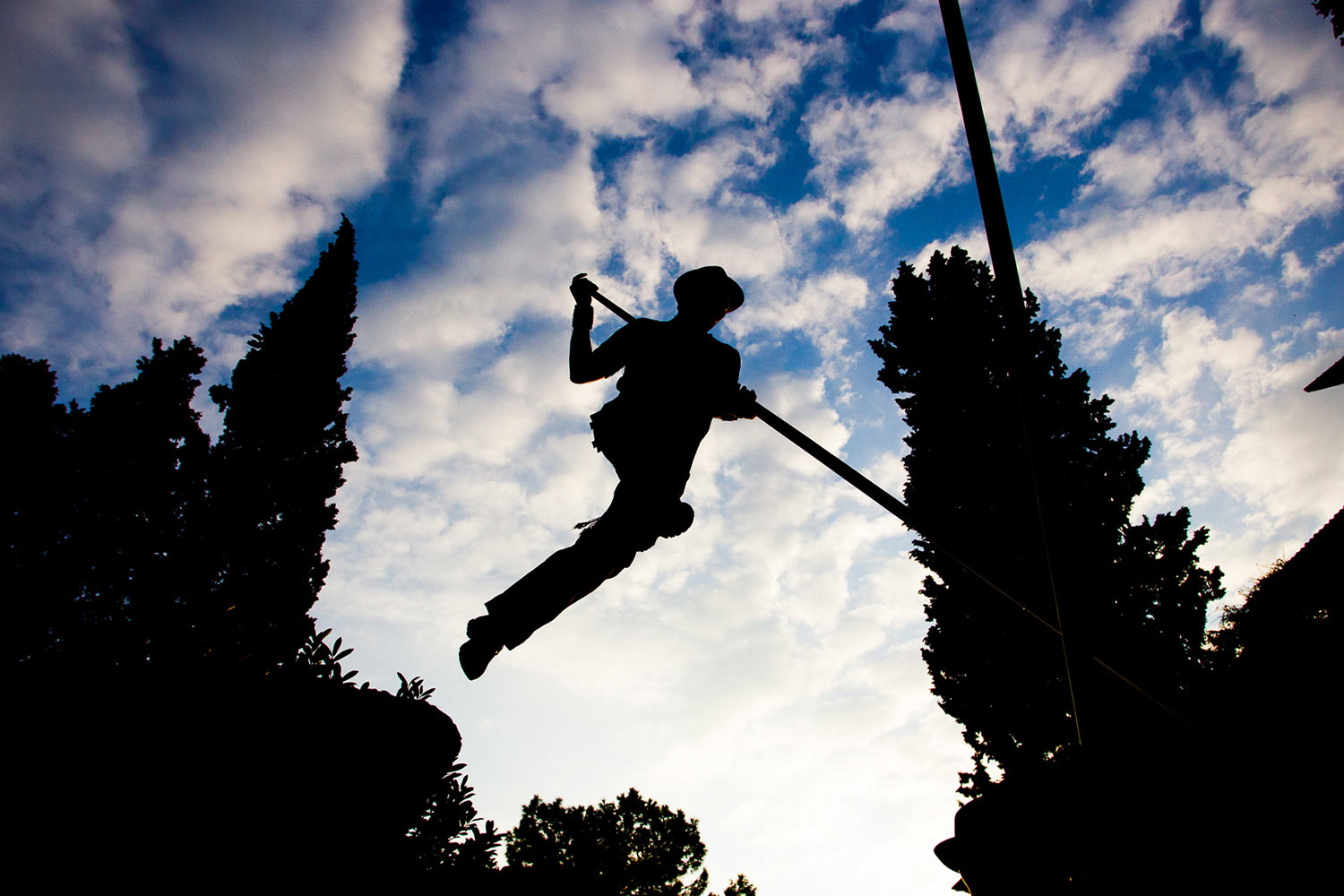 Il gioco spagnolo del Salto del pastor, tra i protagonisti del festival Tocatì di Verona ©Max Samaritani