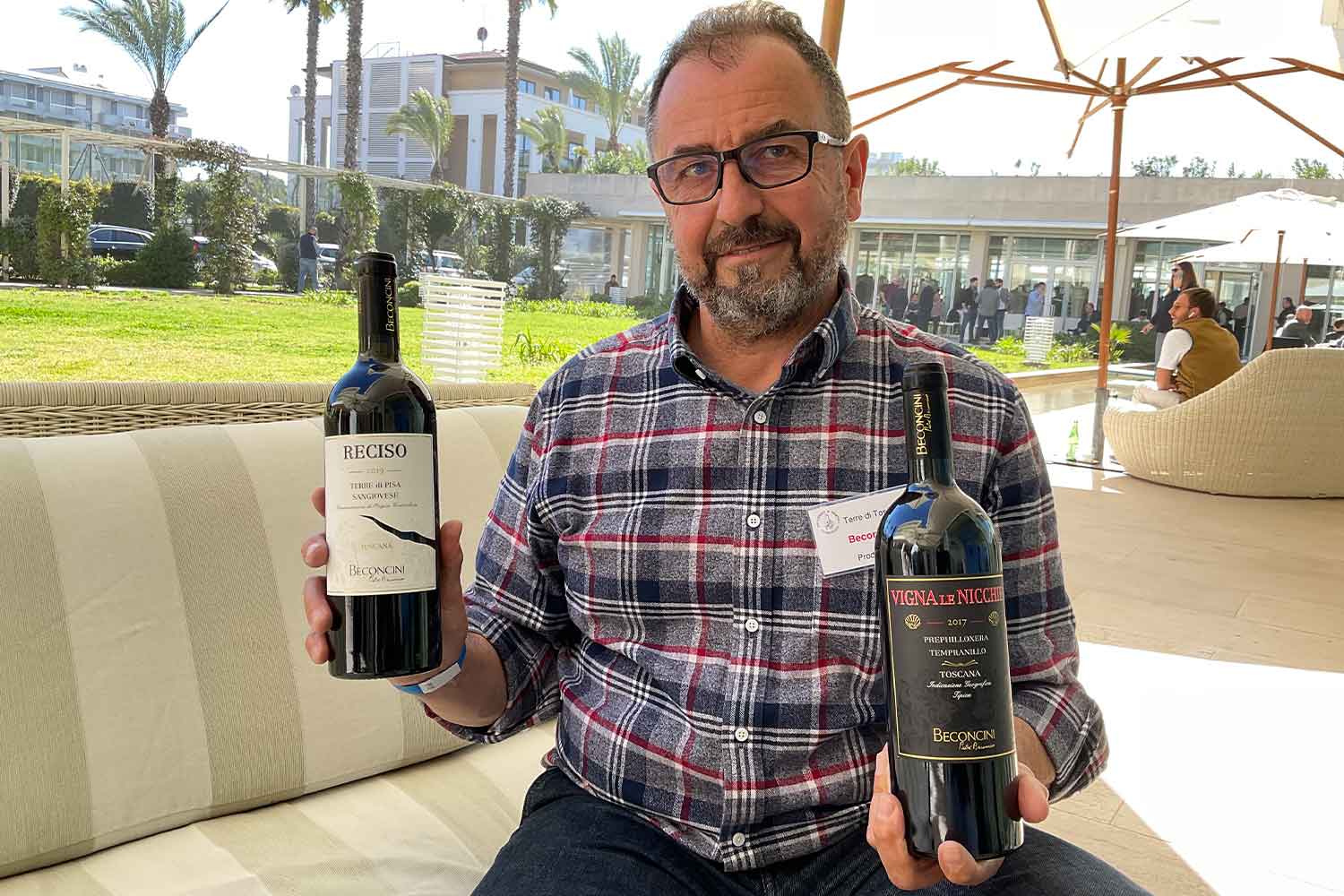 Leonardo Beconcini, proprietario dell'azienda vinicola Pietro Beconcini
