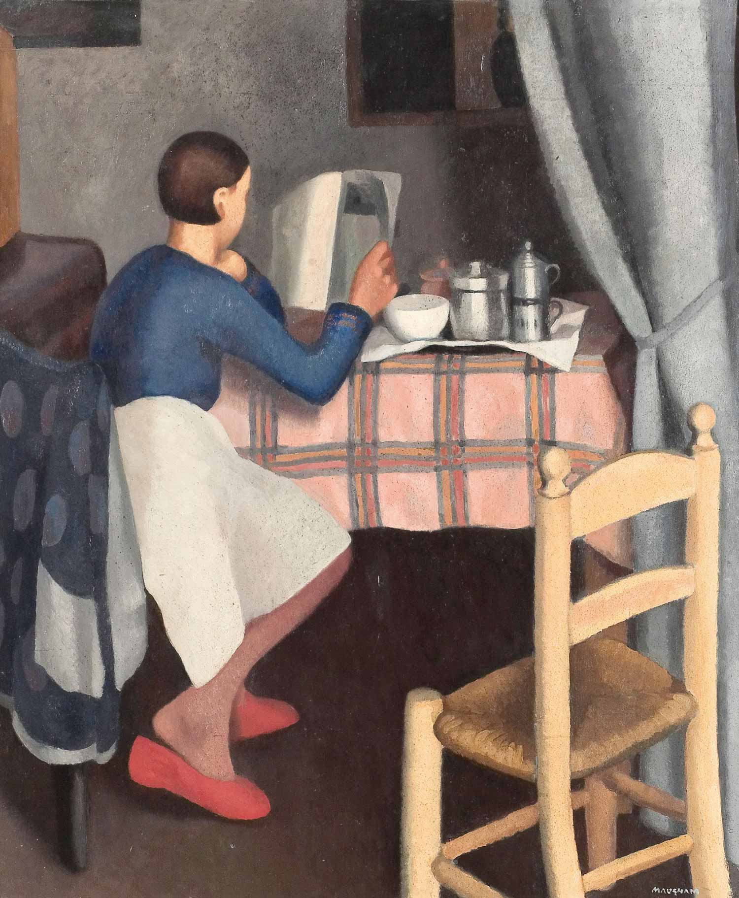 Daphne Maugham Casorati La colazione (1929) Collezione Paola Giovanardi Rossi