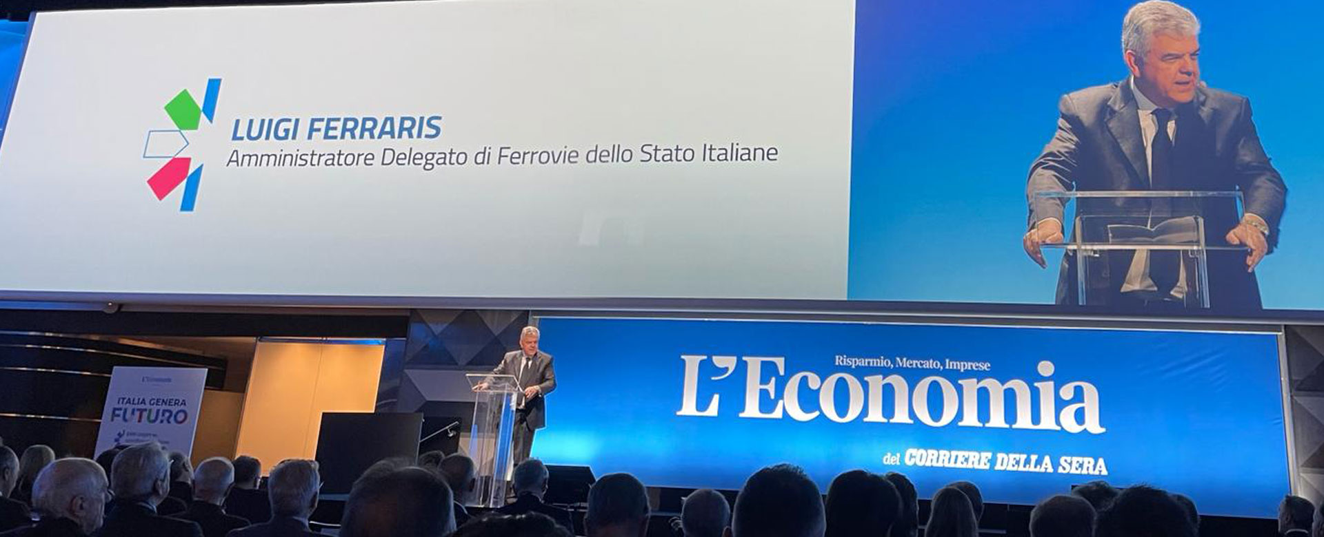 Luigi Ferraris, AD del Gruppo FS, interviene all'evento del Corriere della Sera "Italia genera futuro"
