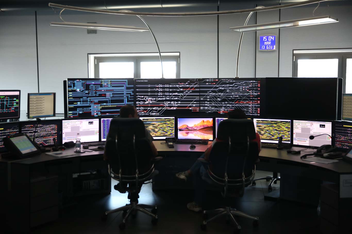 La sala operativa di RFI