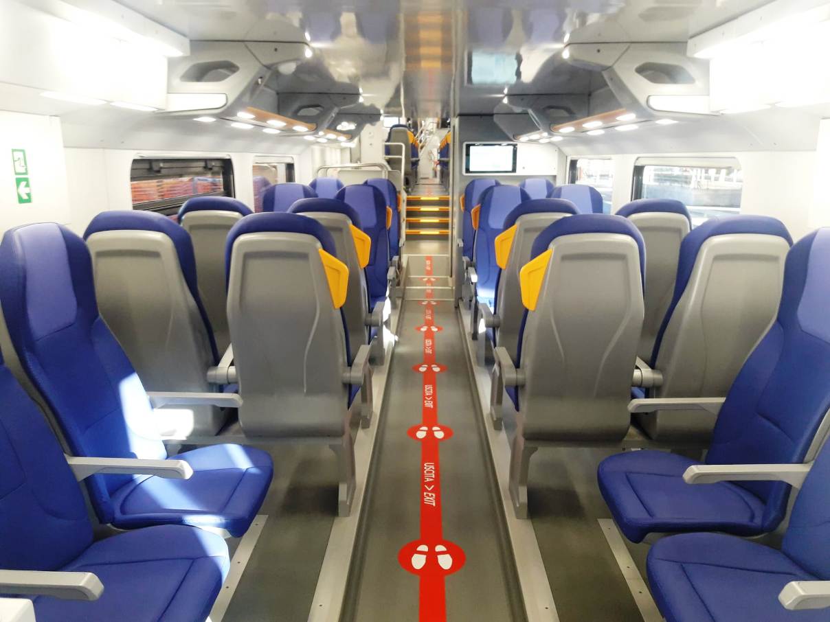 Interno di un treno Rock