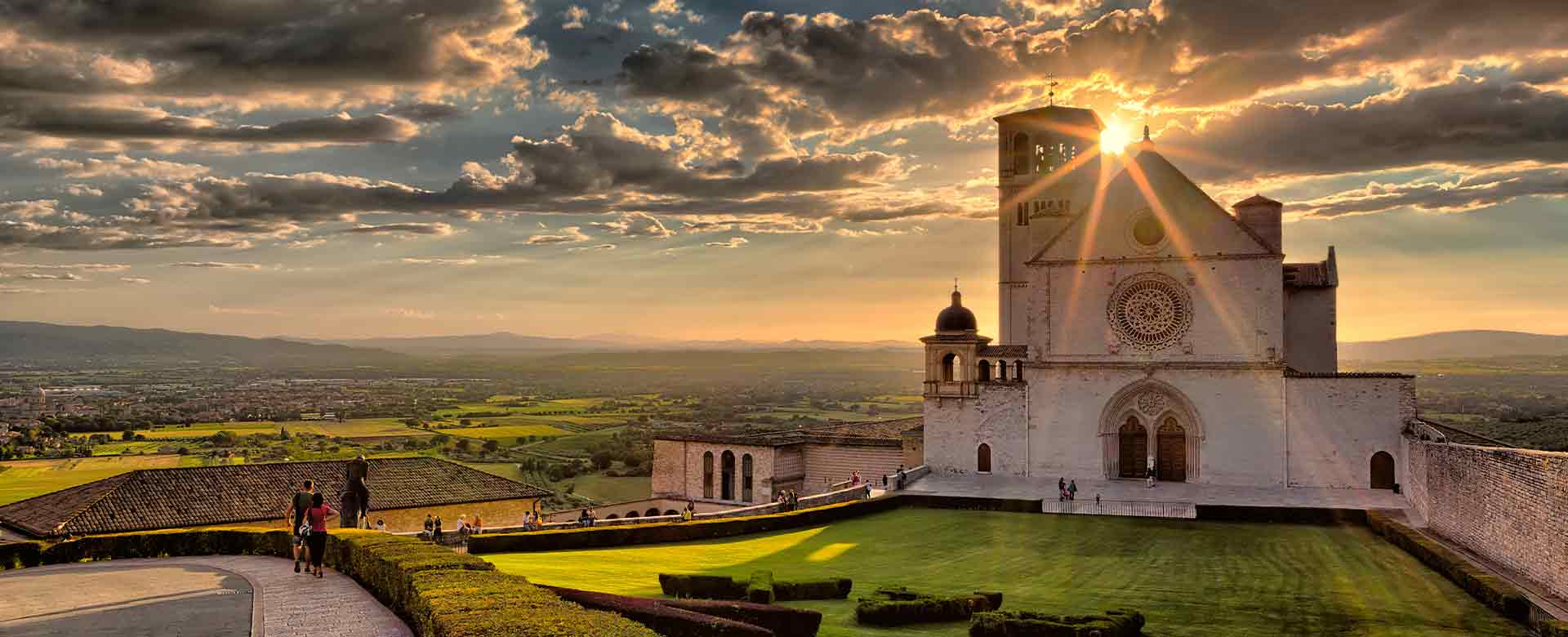 Veduta della basilica di San Francesco ad Assisi