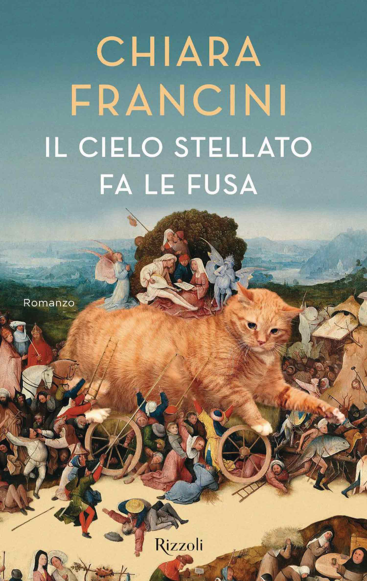 La copertina del libro di Chiara Francini, "Il cielo stellato fa le fusa"