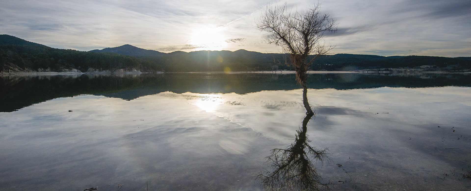 Immagine del Lago Cecita, sulla Sila, in Calabria