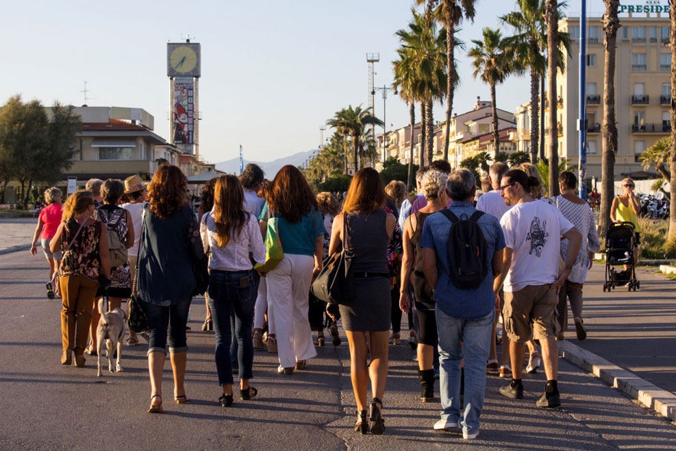 Passeggiata in occasione del Festival del Viaggio 2020 a Viareggio