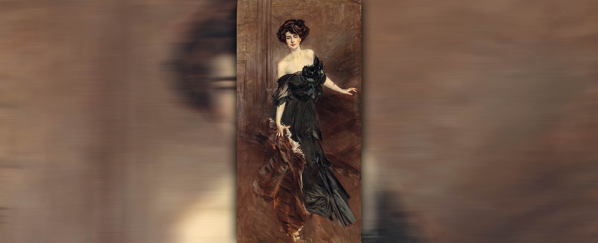 Giovanni Boldini Mademoiselle De Nemidoff, 1908 Olio su tela, 232x122 cm Collezione privata