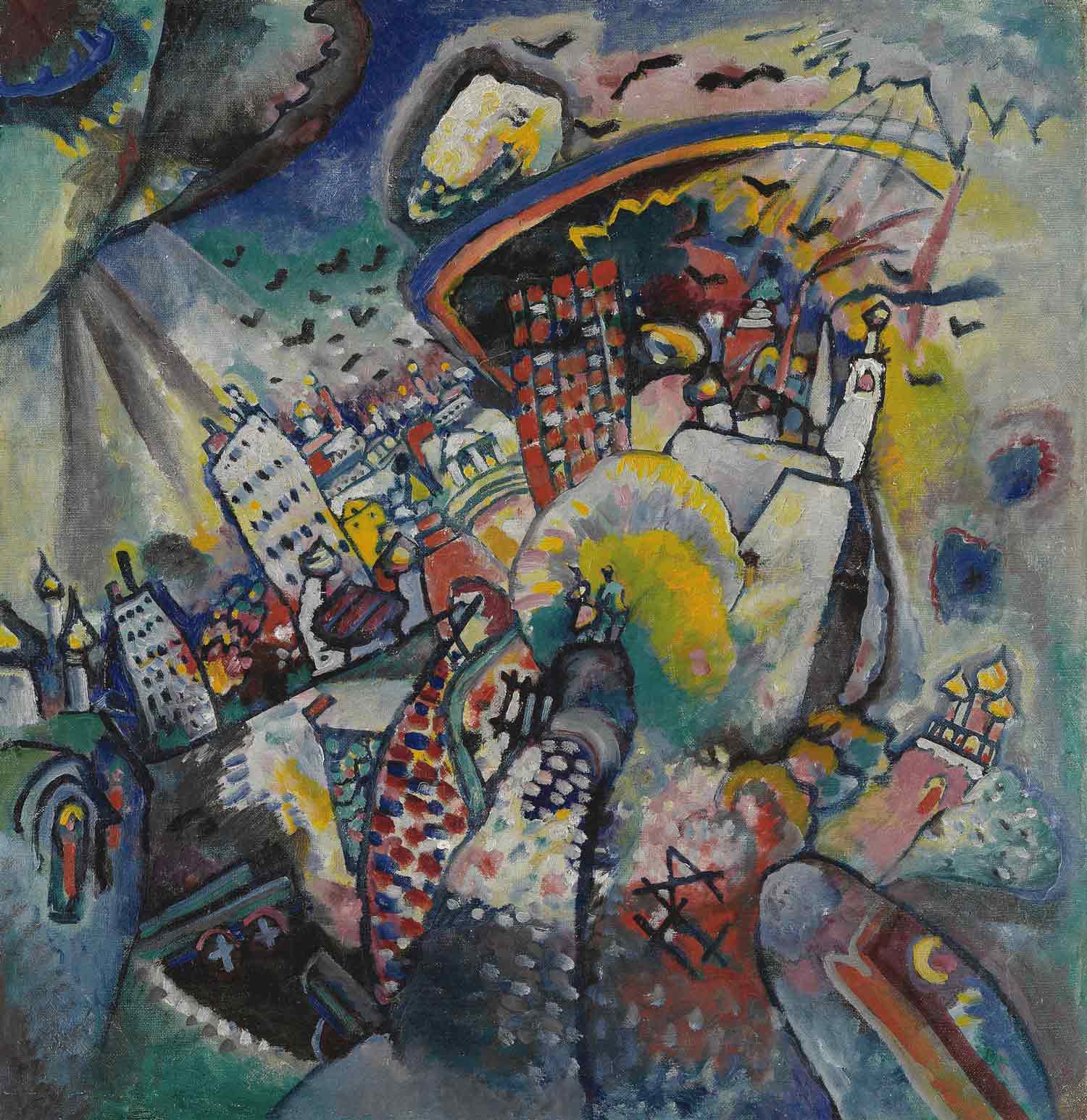 Vasilij Kandinskij, Mosca I, piazza Rossa, Mosca (1916), Galleria Tretryakov