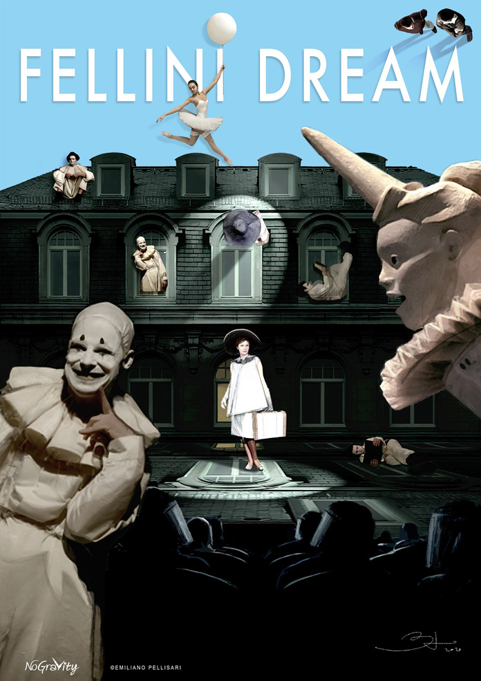 Locandina dello spettacolo Fellini Dream, al Teatro Biondo di Palermo dal 7 al 12 dicembre  ©Emiliano Pellisari