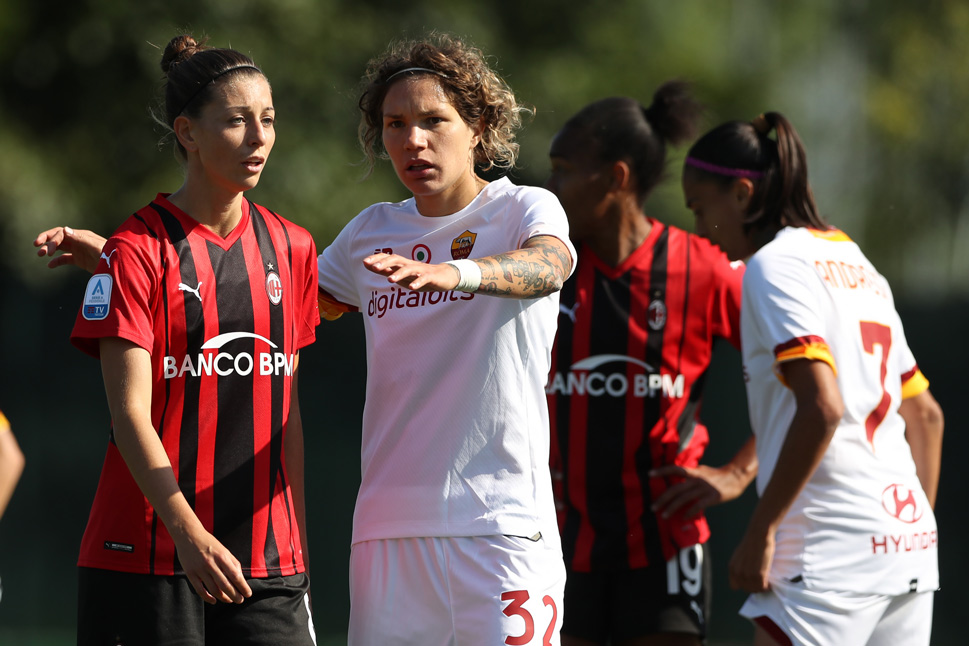 AC Milan vs AS Roma - Women Serie A ©Jonathan Moscrop/2021 Getty Images