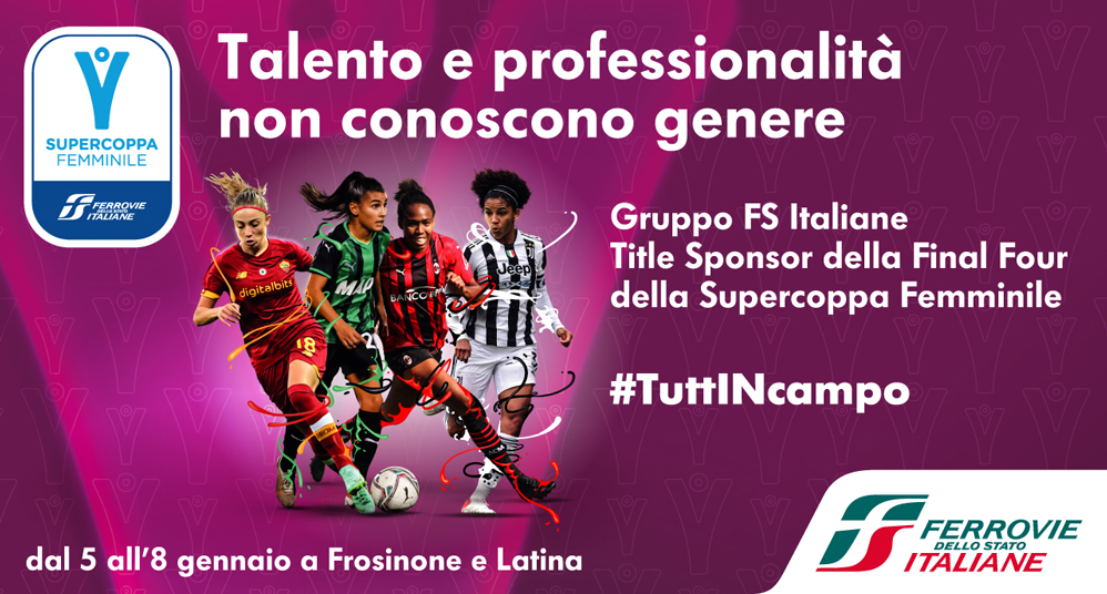 Locandina della Supercoppa Femminile Ferrovie dello Stato Italiane di calcio