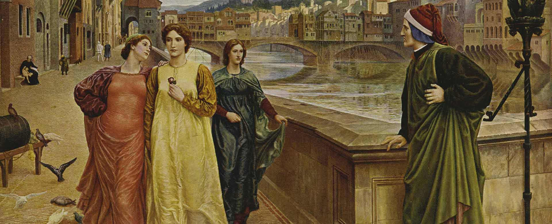 Immagine di Dante e Beatrice (1883) Walker Art Gallery di Liverpool