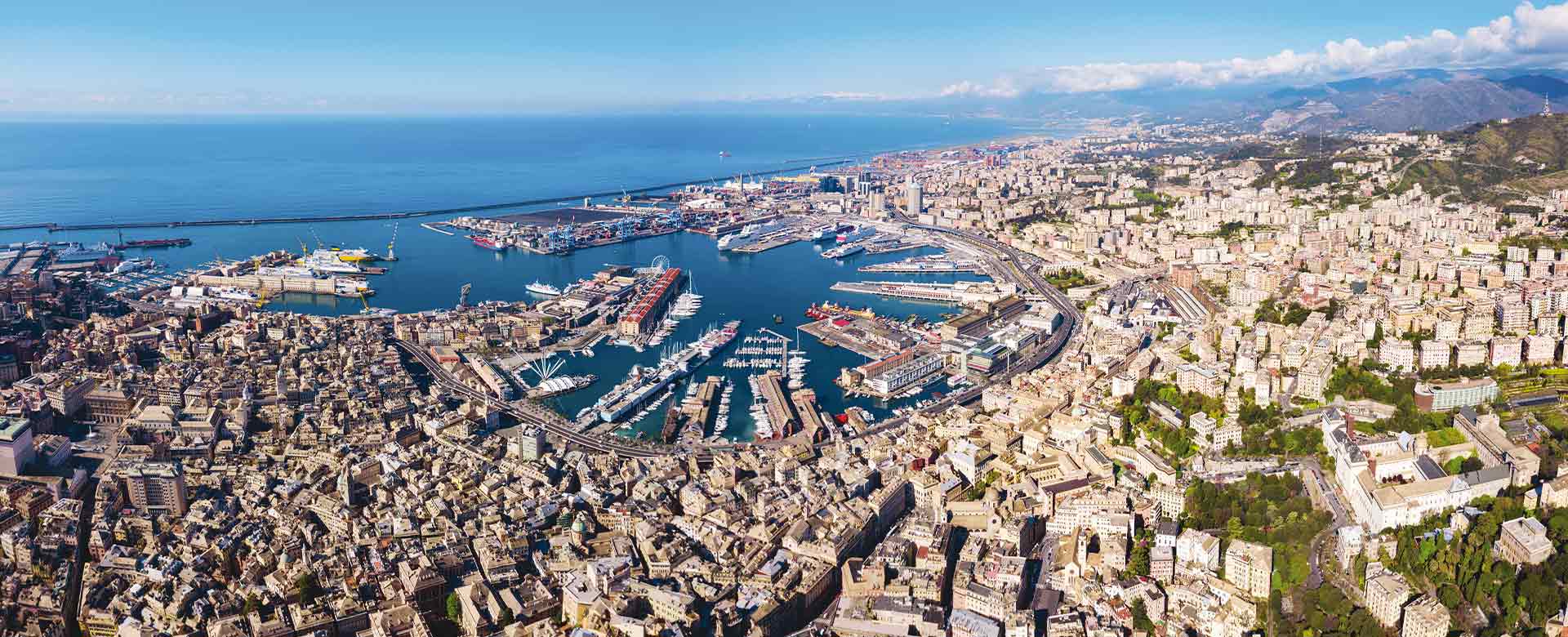 Vista panoramica di Genova 
