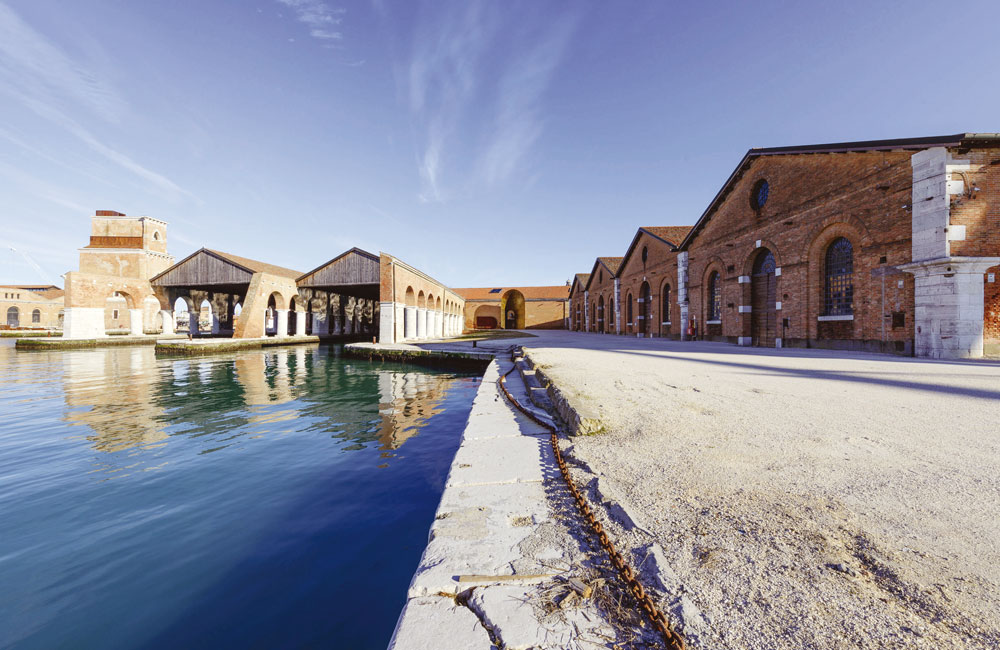 Veduta dell'Arsenale con le Gaggiandre a Venezia