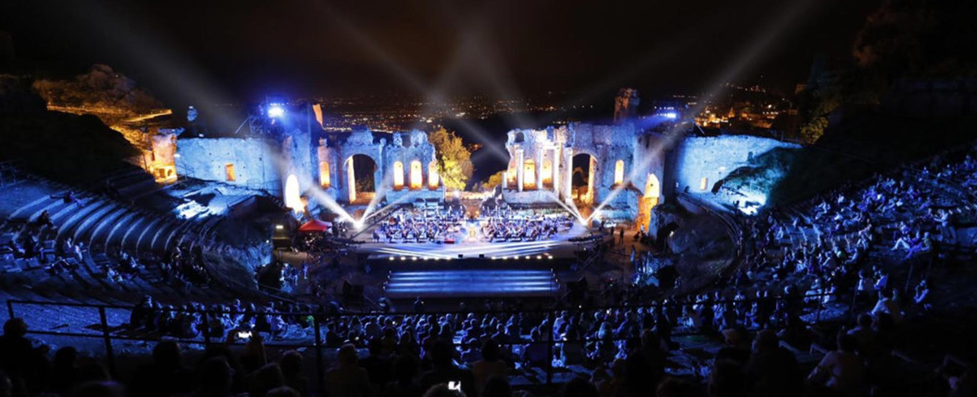 Una sera del Taobuk Festival nell'edizione del 2020