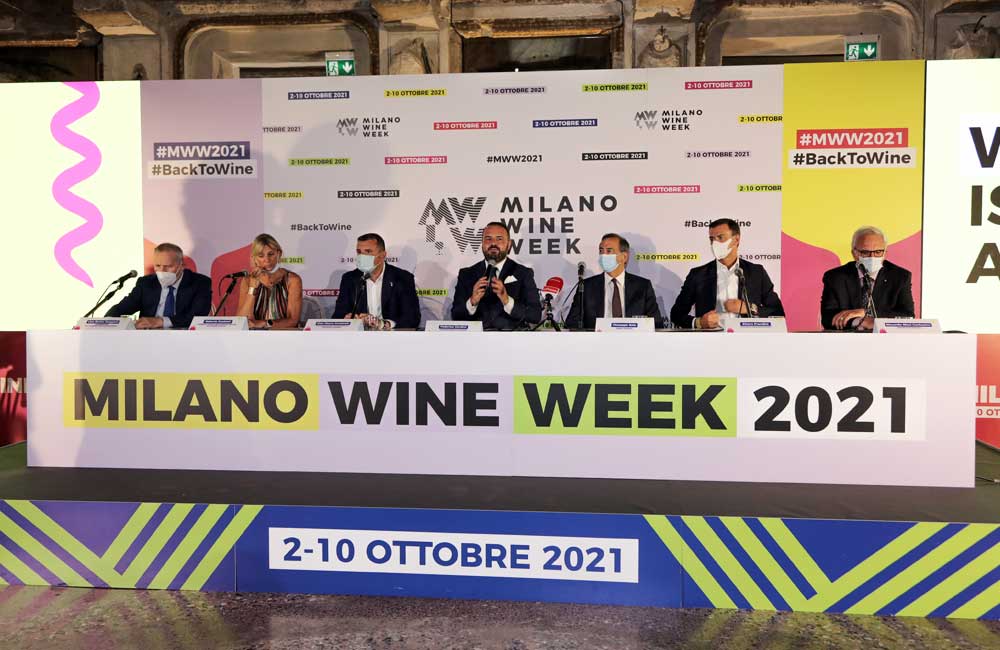 Conferenza stampa di presentanzione di Milano Wine Week 2021