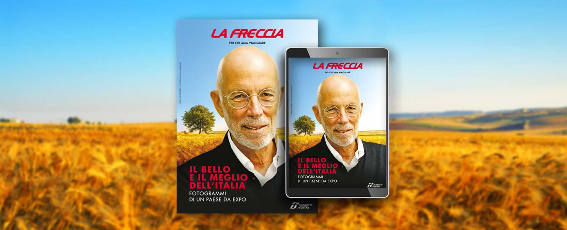 Cover de la rivista La Freccia con Gabriele Salvatores