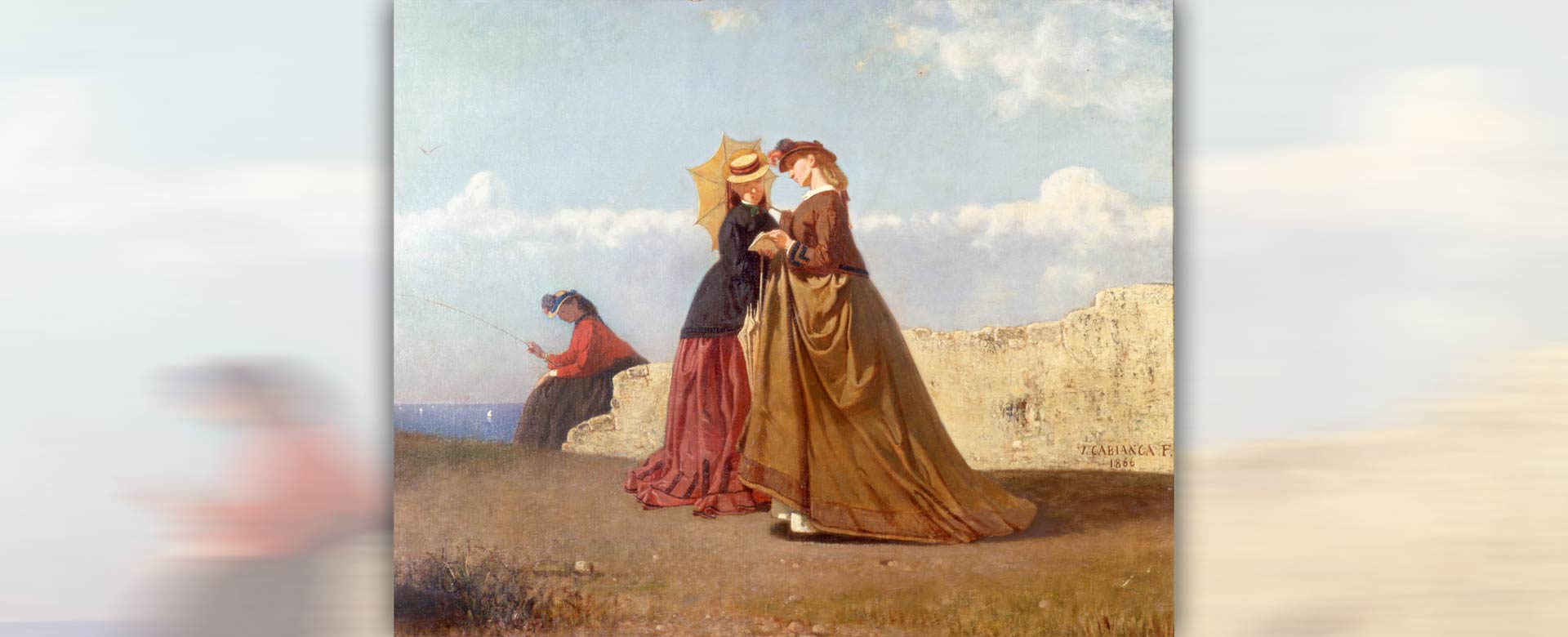 Vincenzo Cabianca, Al sole (1866) Collezione privata Bologna