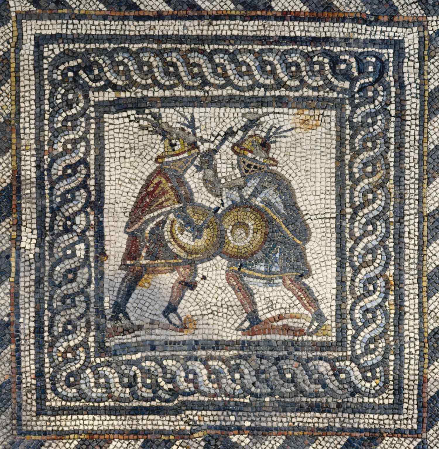 Particolare di un mosaico proveniente da Augusta Raurica, l'antica Basilea © Heinz Gauwiler