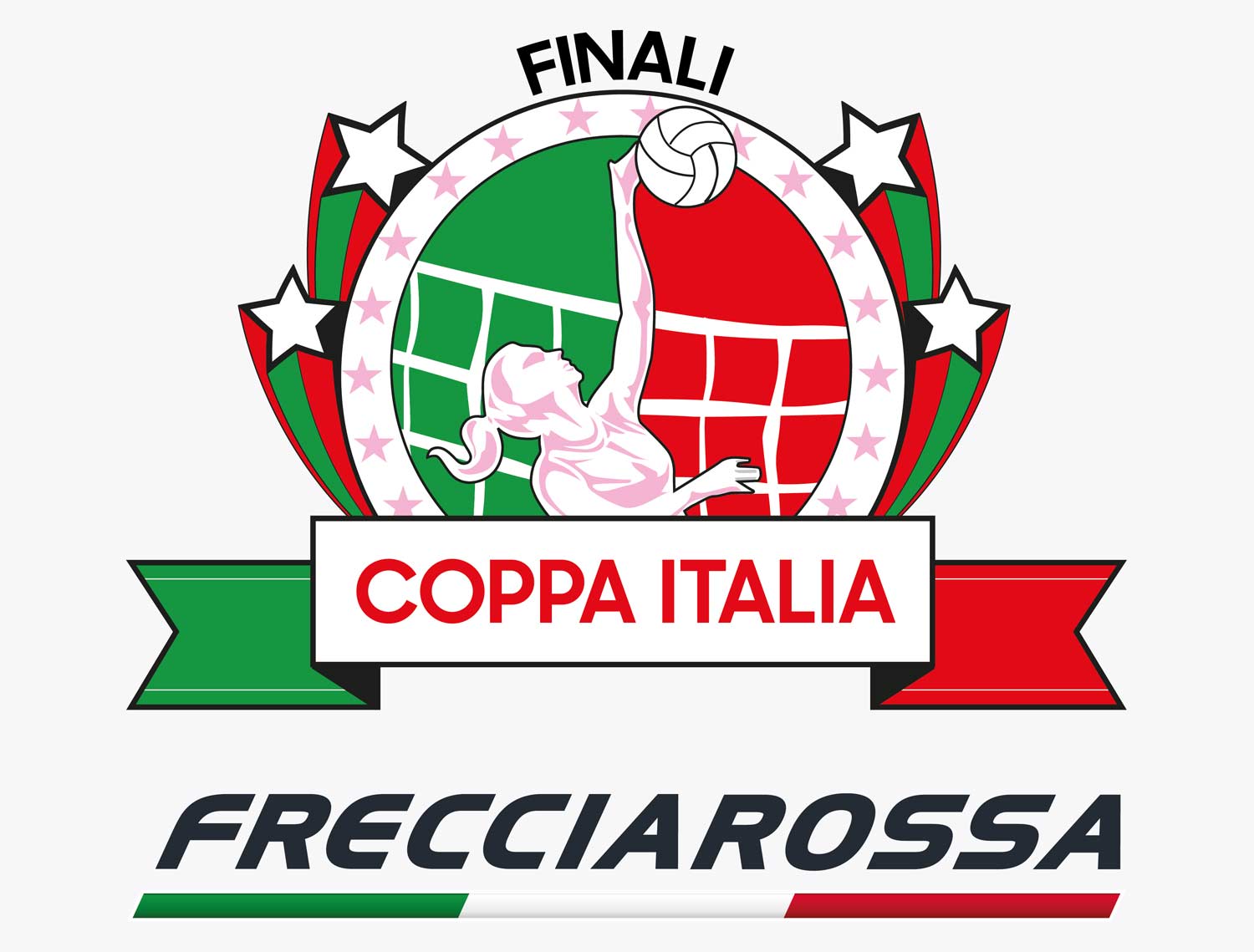 Il logo delle Finali Coppa Italia Frecciarossa di volley femminile