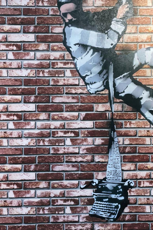 Banksy, Create Escape, Reading/UK