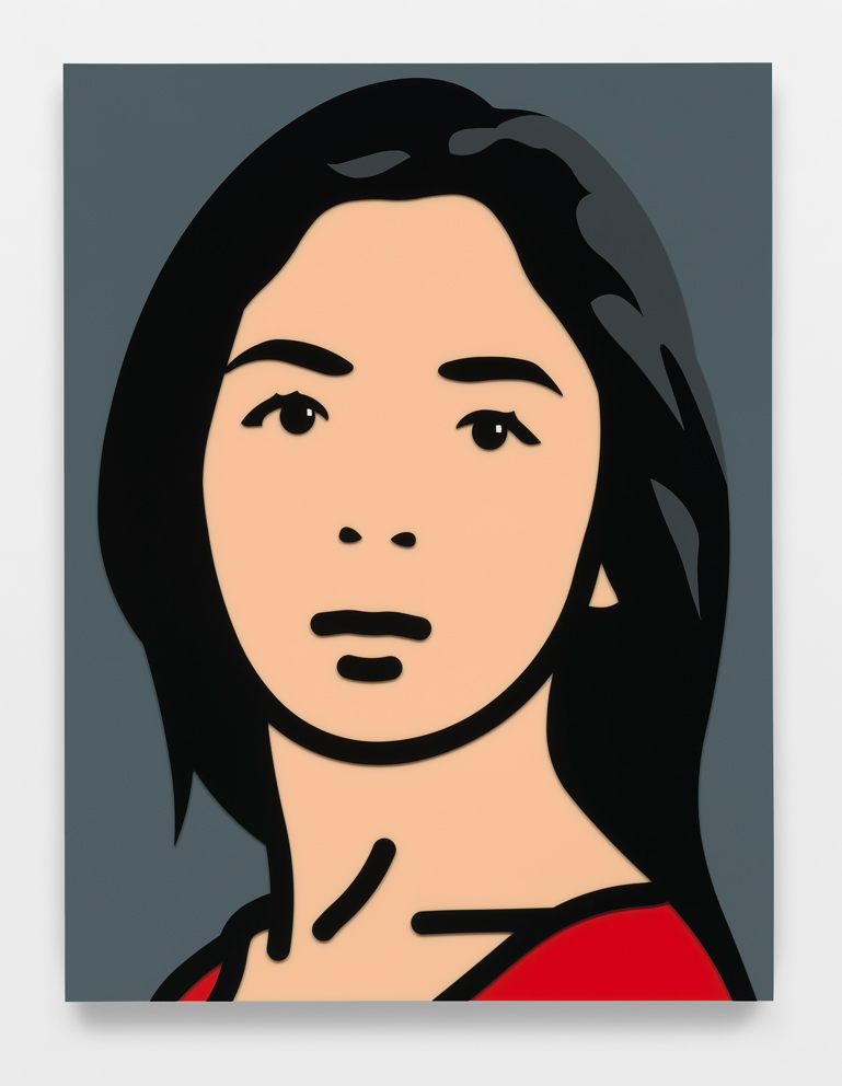Julian Opie, Amelia 3 (2018) Galleria Valentina Bonomo, Roma ©Alex Delfanne