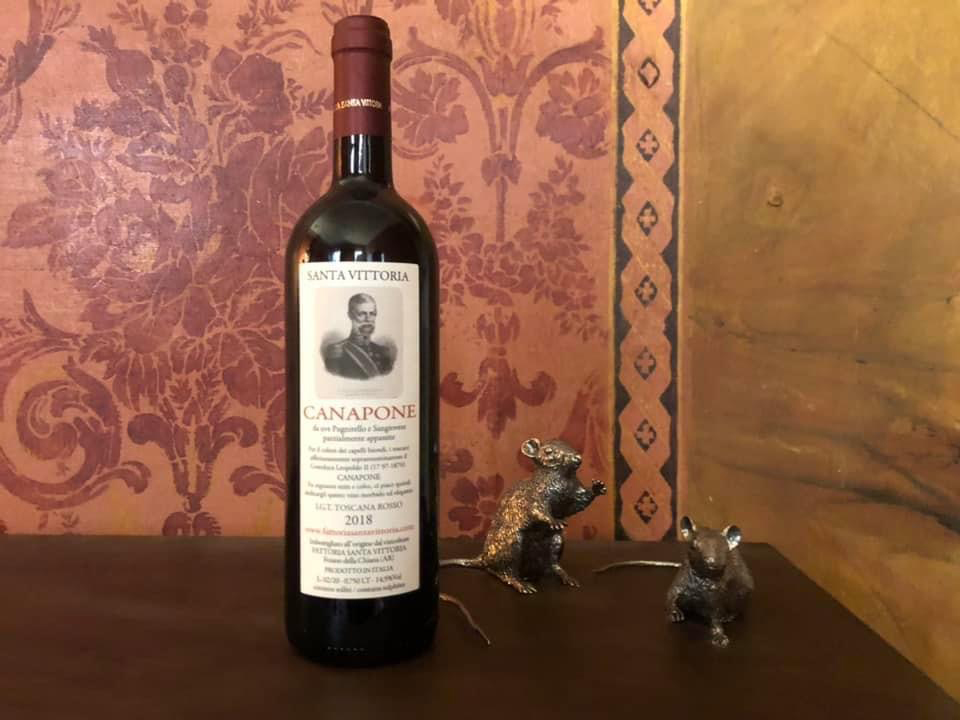 Bottiglia vino Canapone della Fattoria Santa Vittoria