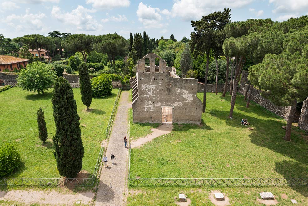 La Chiesa di San Nicola nel Parco Archeologico dell'Appia Antica a Roma, una delle sedi del festival Dal tramonto all'Appia. Around Jazz