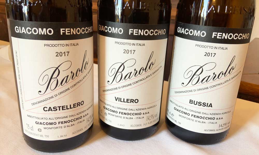 Vini dell'azienda Fenocchio