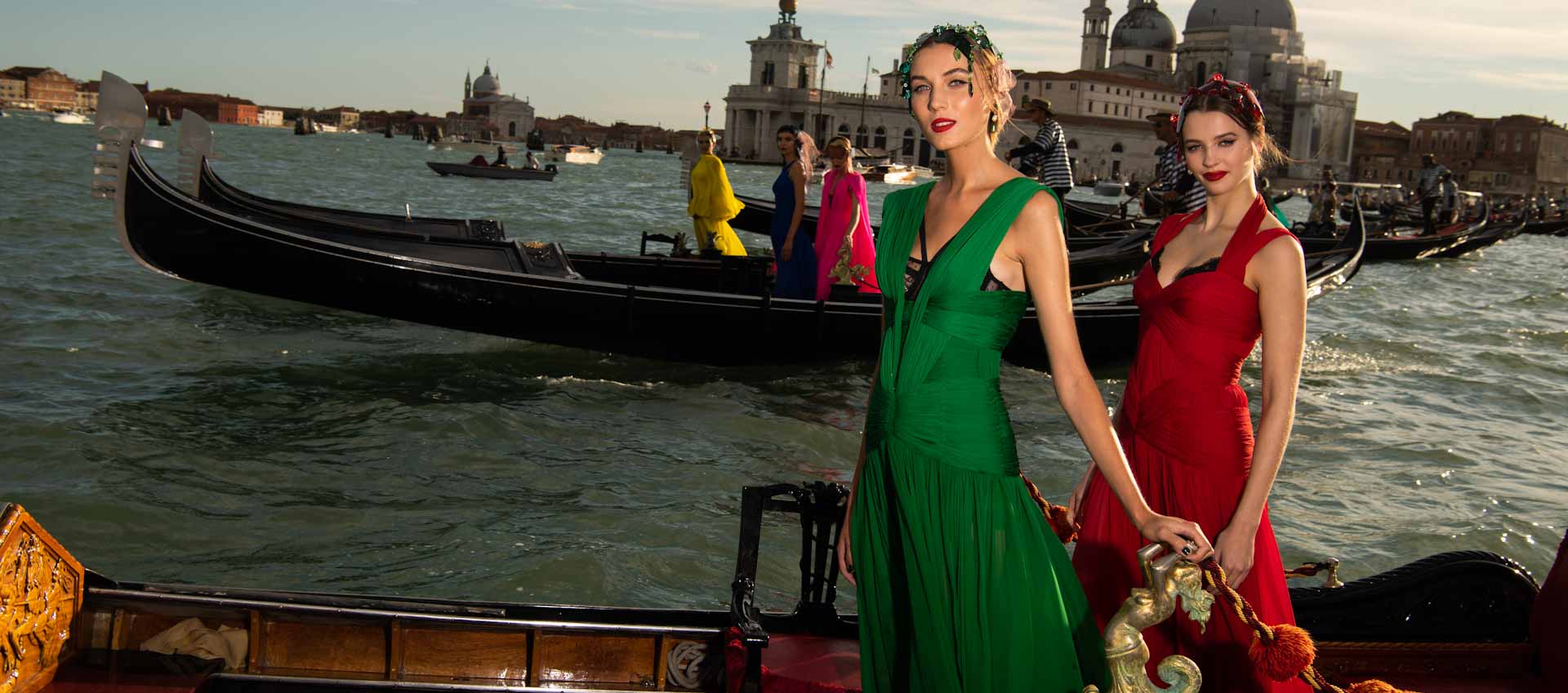 Modelle su gondola veneziana