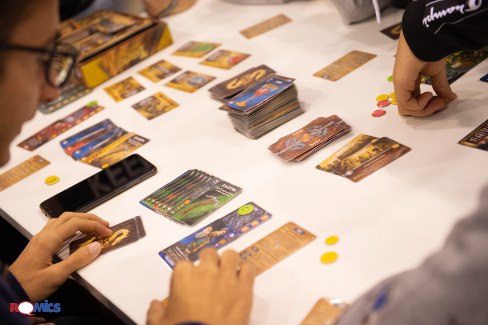 Carte da gioco a Romics 2019