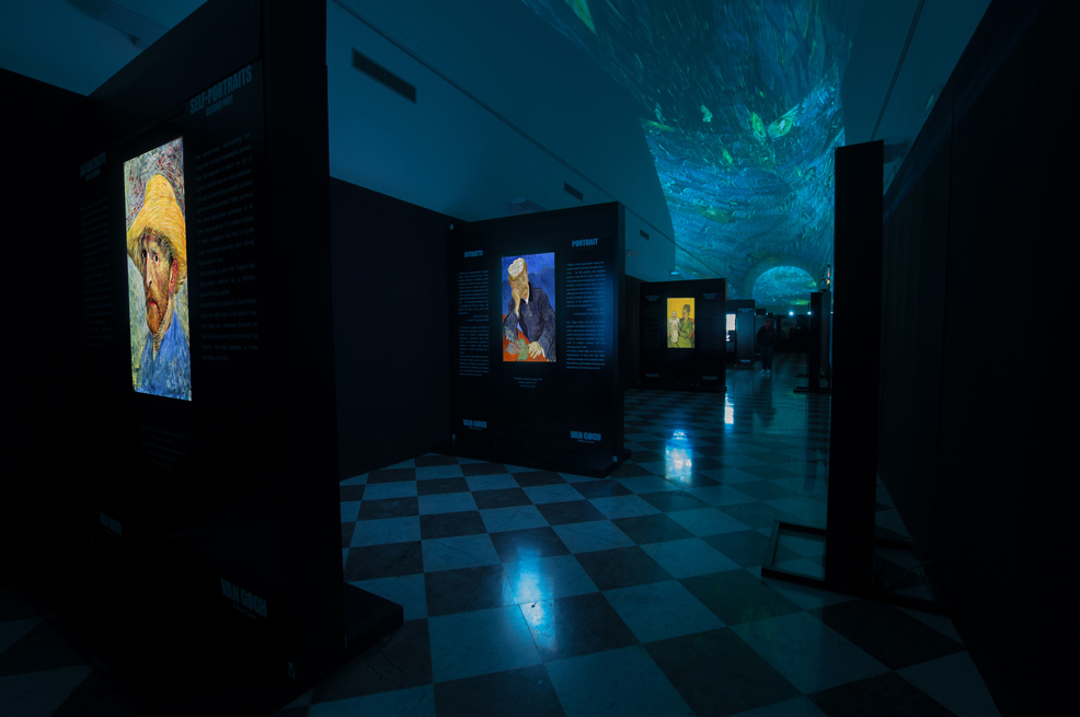 Allestimento della mostra Van Gogh multimedia e La Stanza segreta