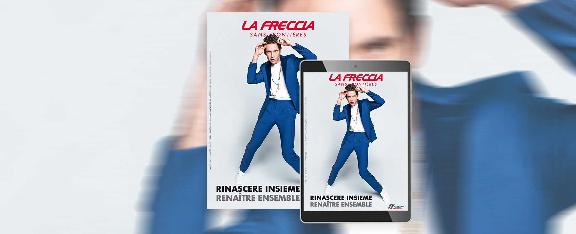 Mika sulla cover de La Freccia Sans Frontières