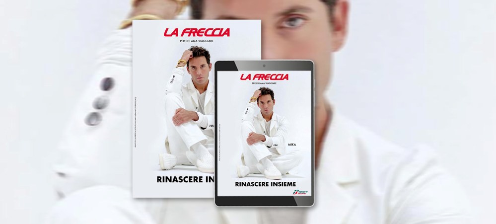 Cover de La Freccia di aprile 2022 con Mika