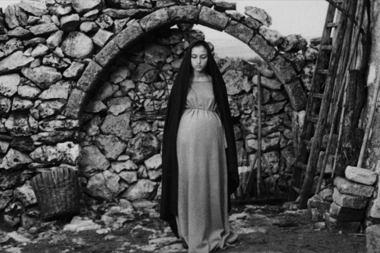 Un fotogramma del film Il Vangelo secondo Matteo (1964)