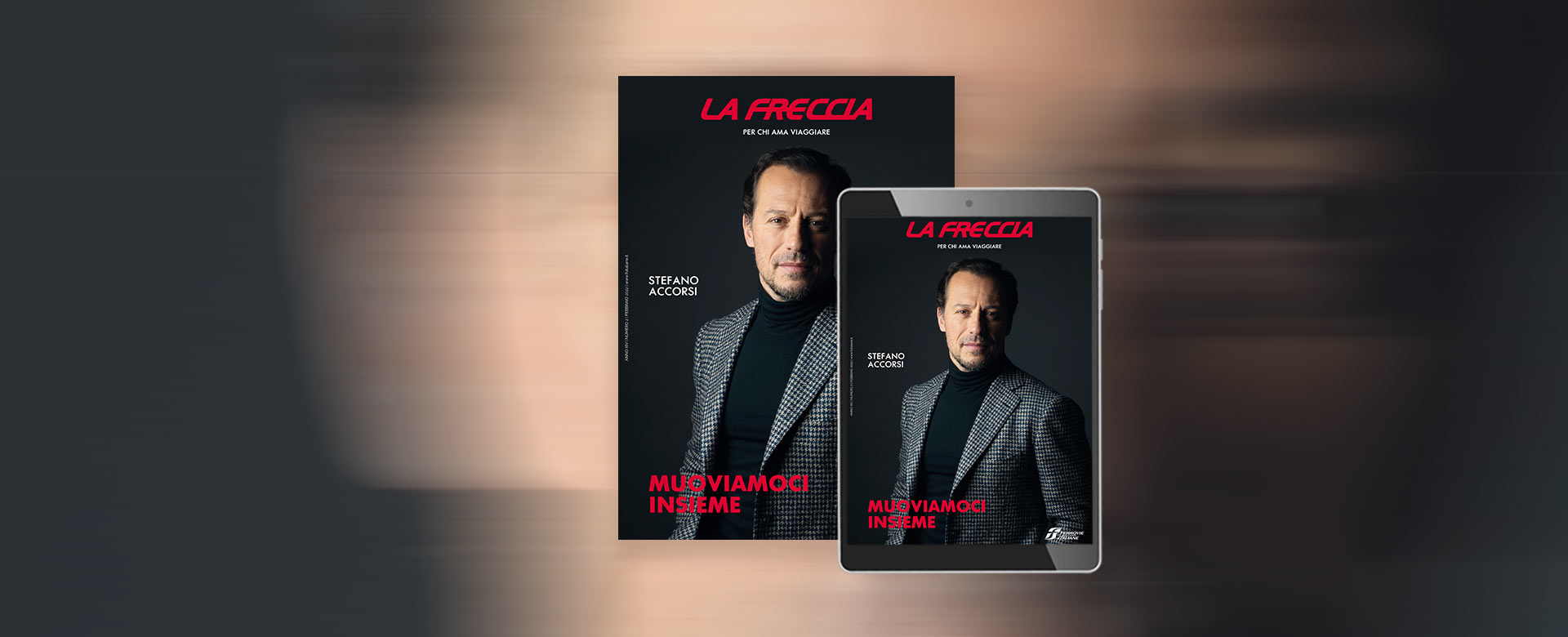 Cover de La Freccia di febbraio con Stefano Accorsi