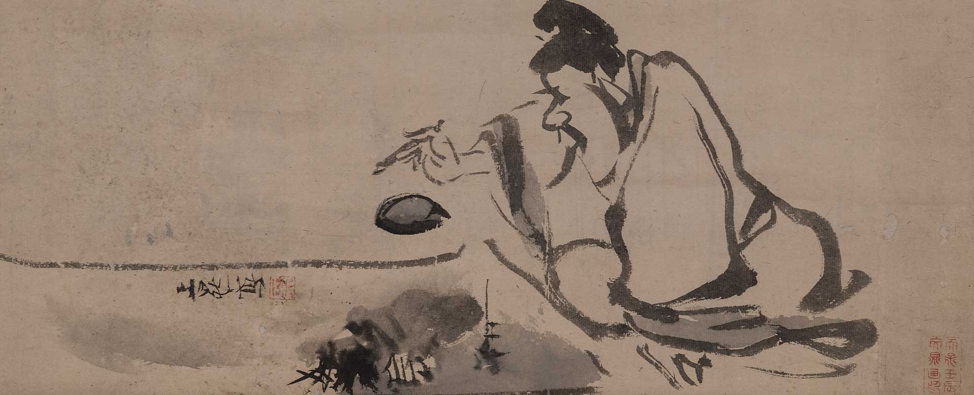 Tani Bunchō (Edo, 1763-1841) Autoritratto dell’artista 1832 Dipinto a inchiostro su carta, 27 x 49,2 cm ©Studio Gonella