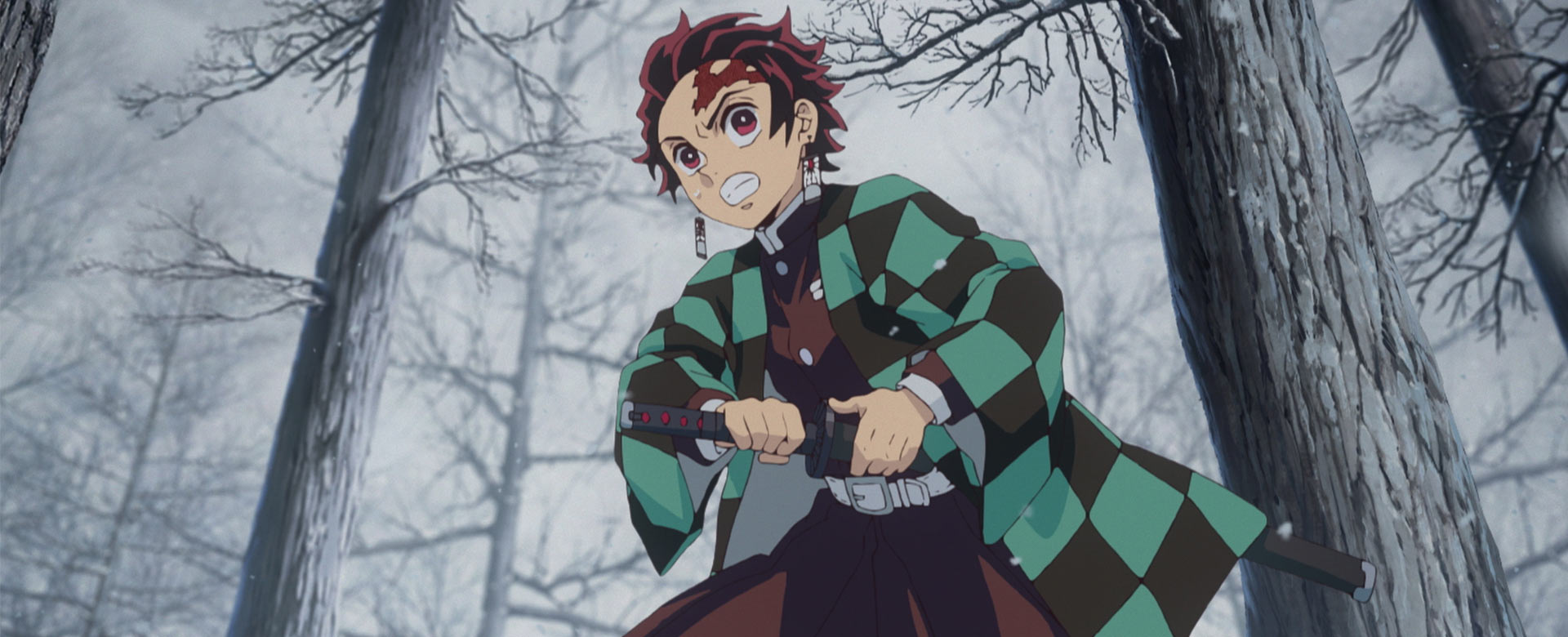 Tanjiro, il protagonista del film d'animazione Demon Slayer. Il treno Mugen
