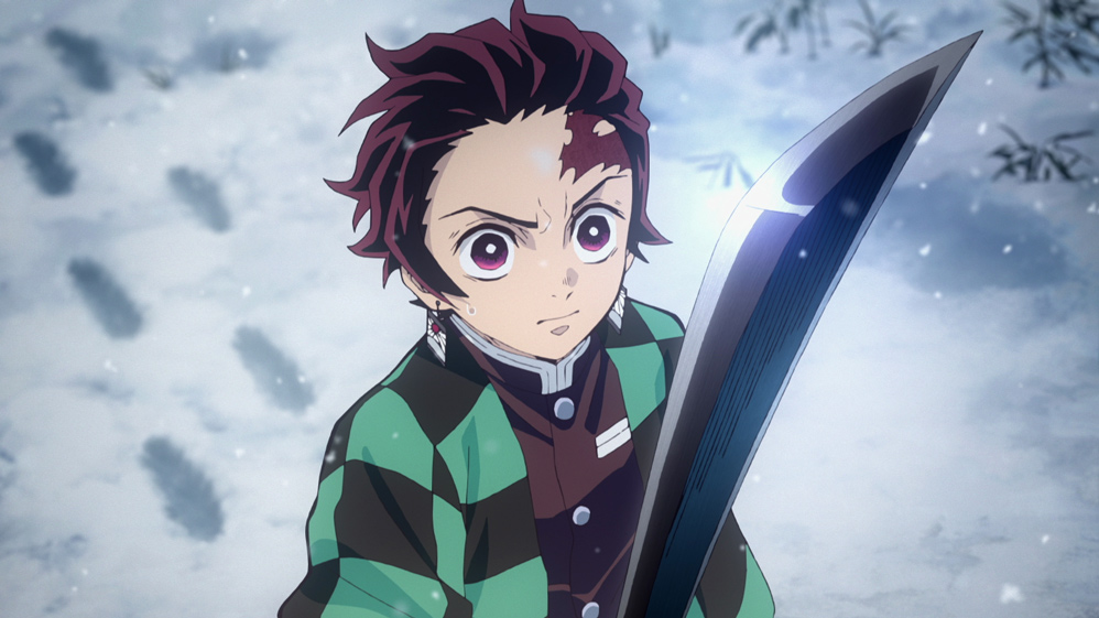 Tanjiro, il protagonista del film Demon Slayer – The movie: Il treno Mugen