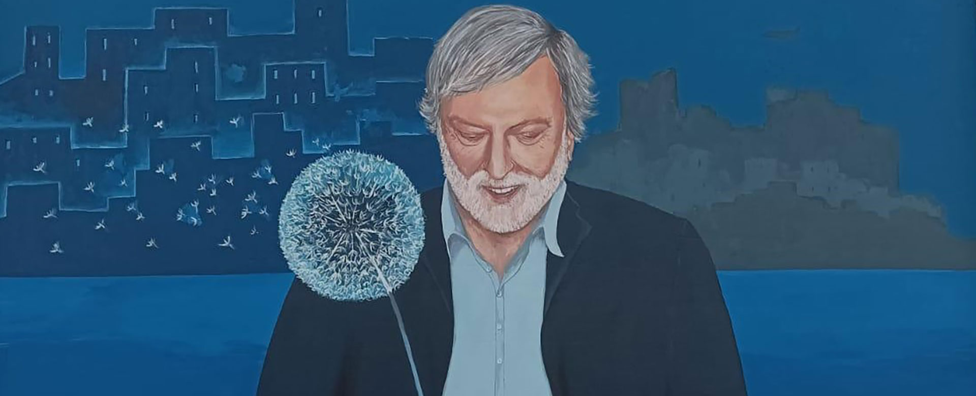 Murales con Gino Strada