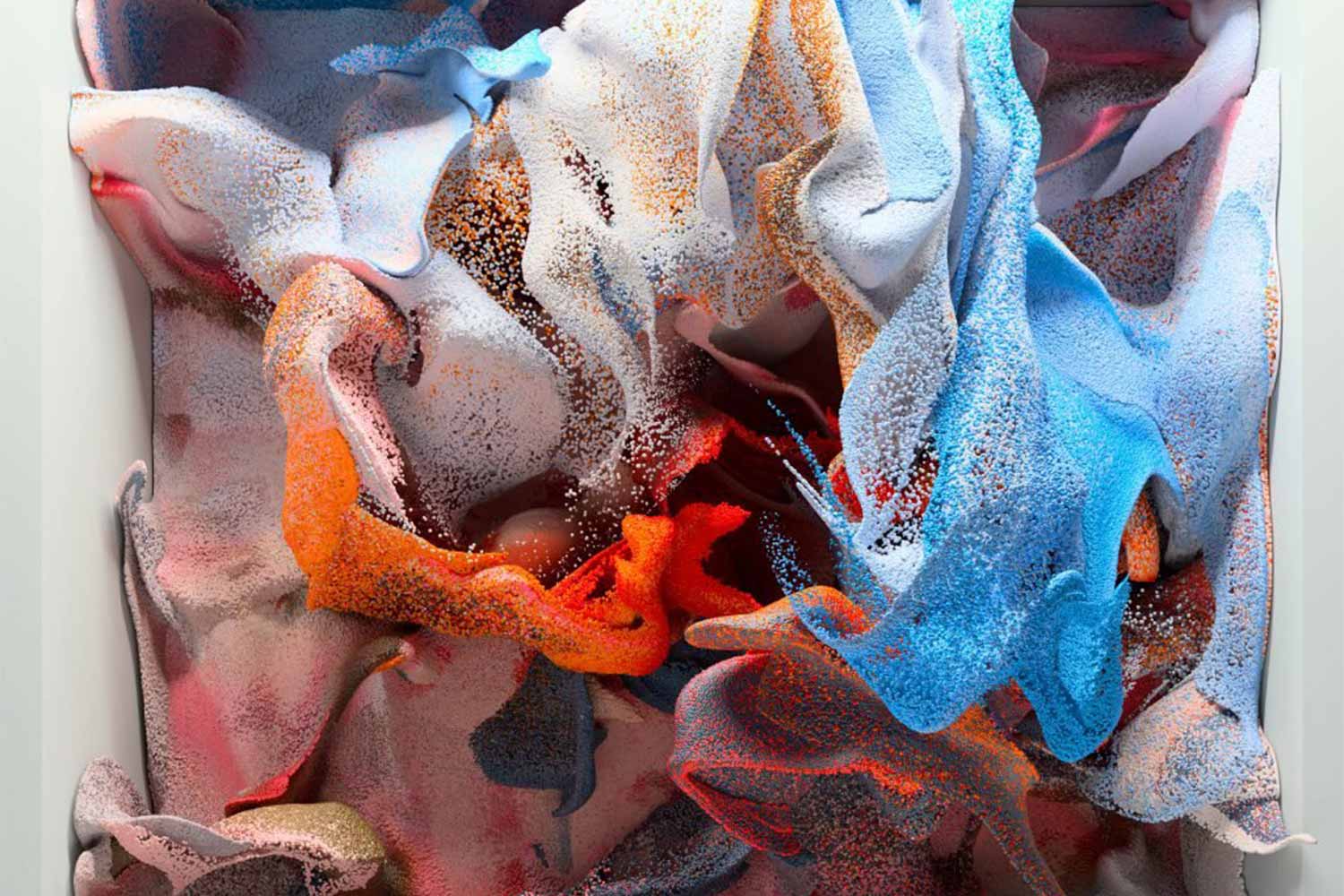 Refik Anadol Machine Hallucinations - Nature Dreams, 2021 AI Data Sculpture, Video loop (color, sound) Non-fungible Token (NFT) Courtesy the artist