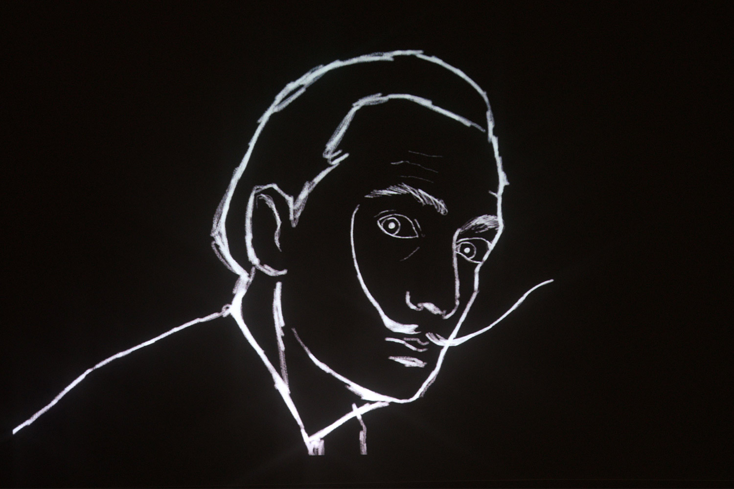 Salvador Dalì, Frame del video Paranoia prodotto da Phantasya Communication, mostra Spellbound: Scenografia di un sogno