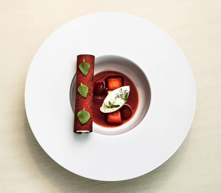 Piatto con cibo