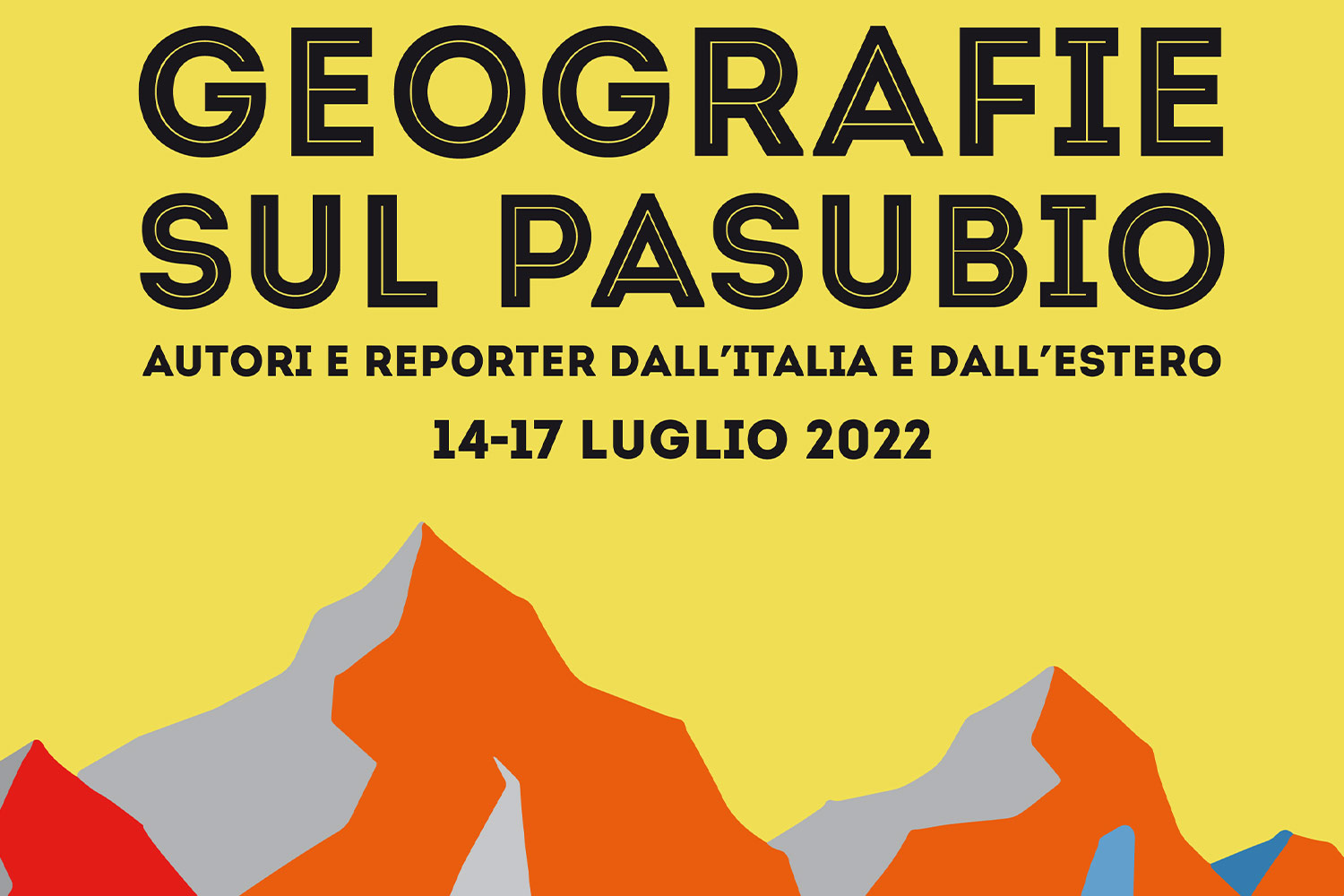 Locandina del festival Geografie sul Pasubio