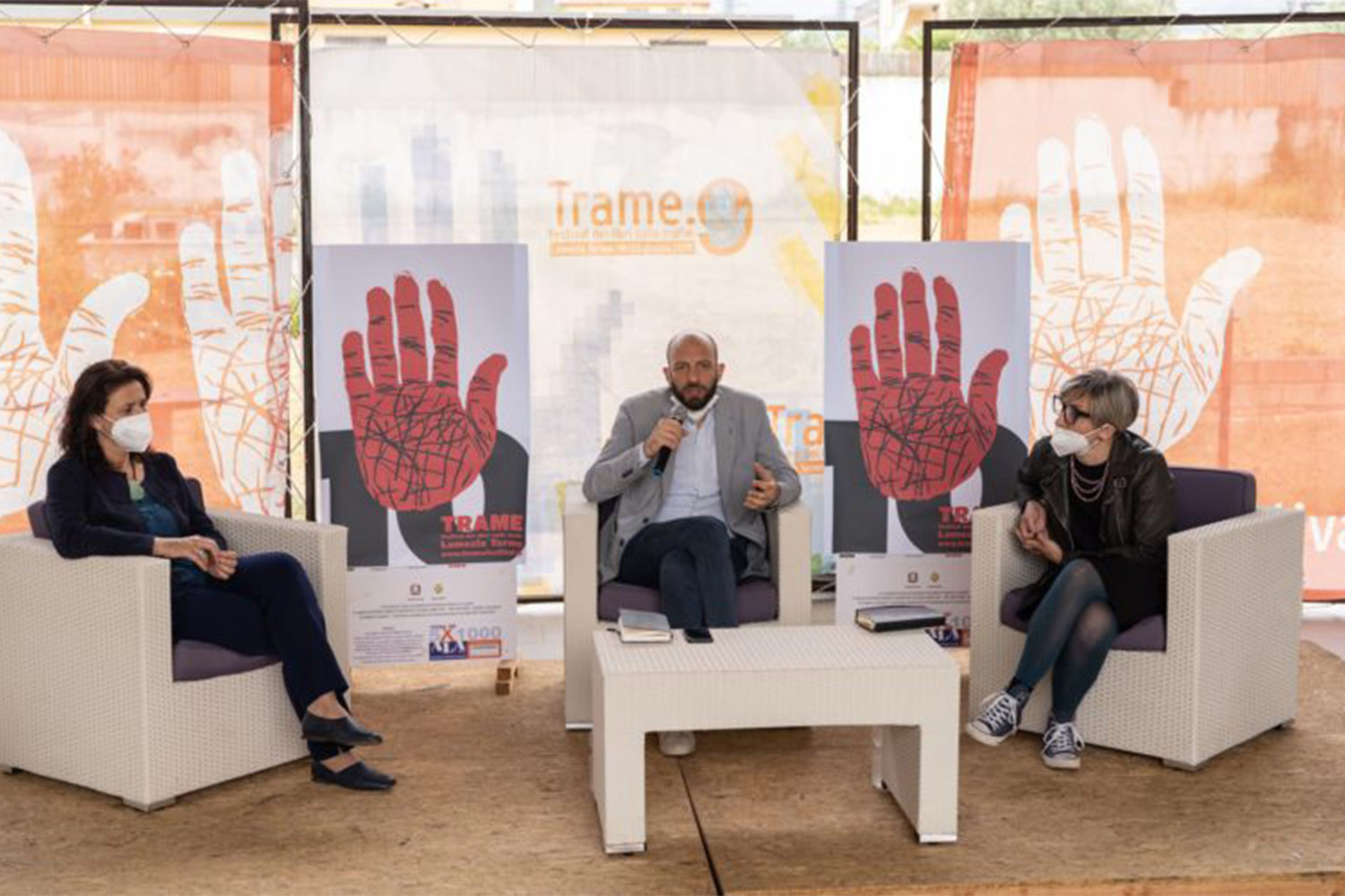 Il direttore artistico di Trame, Giovanni Tizian, alla decima edizione del festival