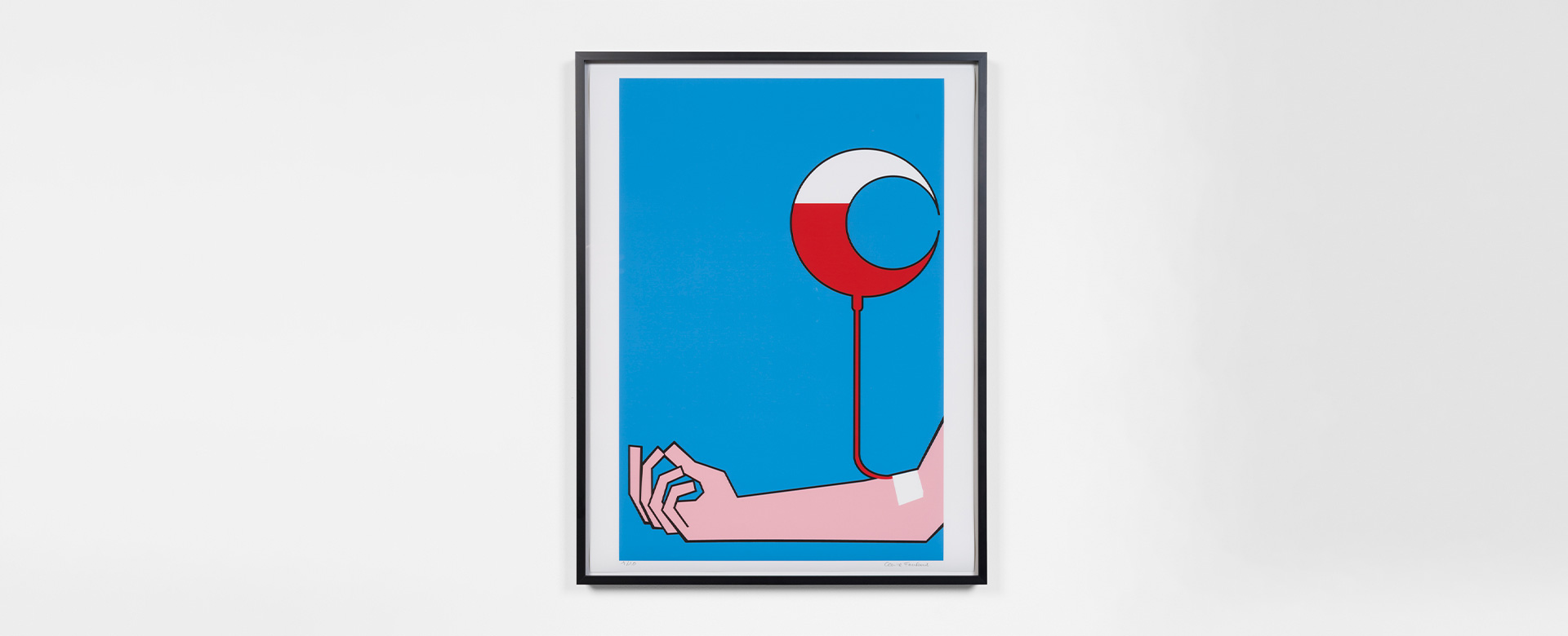 Claire Fontaine - Untitled (anemic moon), stampa digitale su carta, 2018. Courtesy Galleria T293 e l’artista
