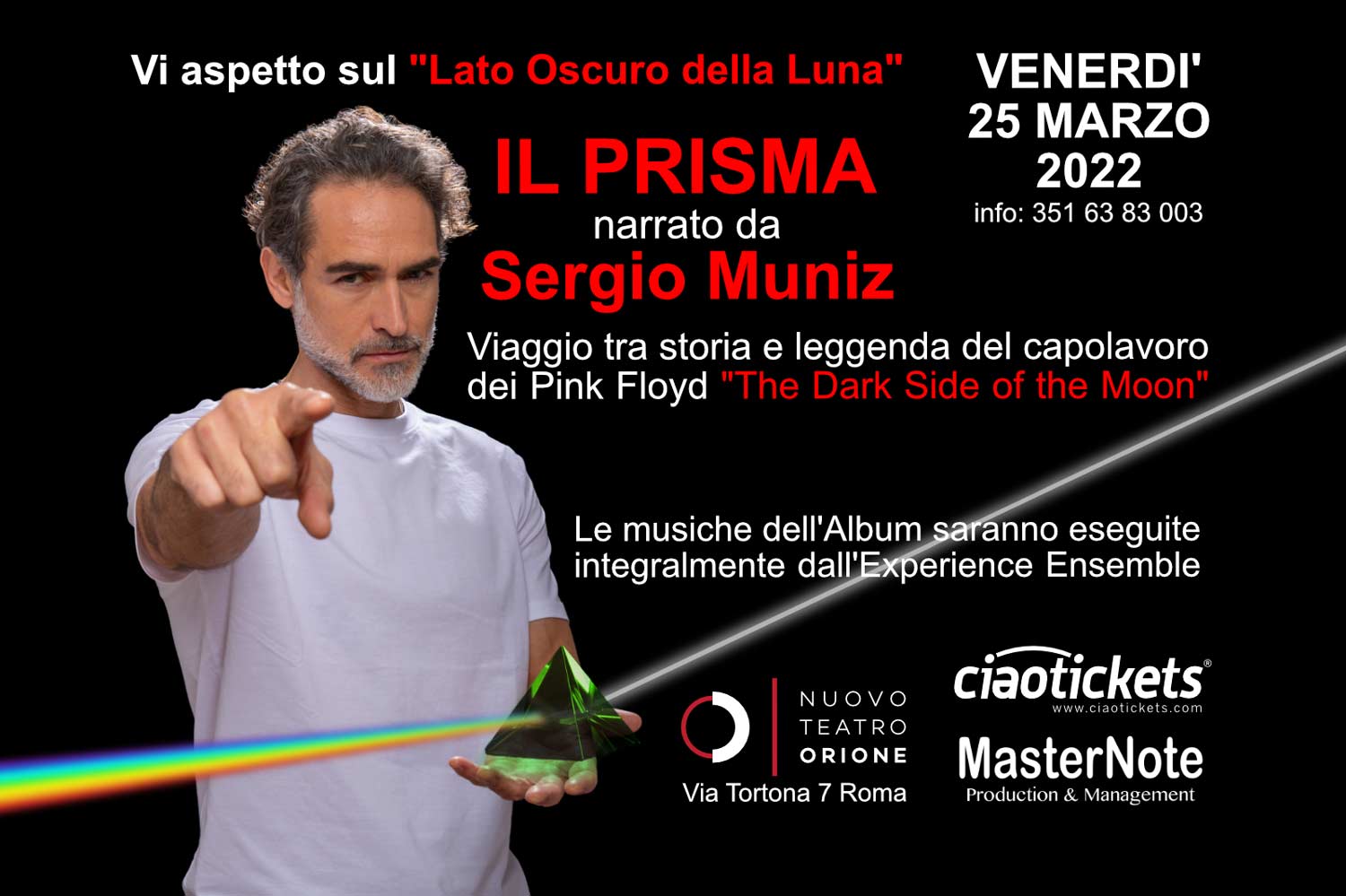 Locandina Spattacolo Il Prisma di Sergio Muniz