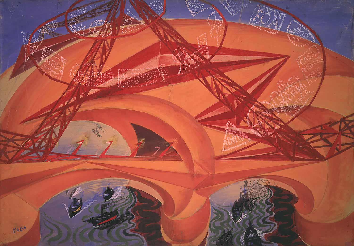 Giacomo Balla, Il ponte della velocità (1913-1915)
