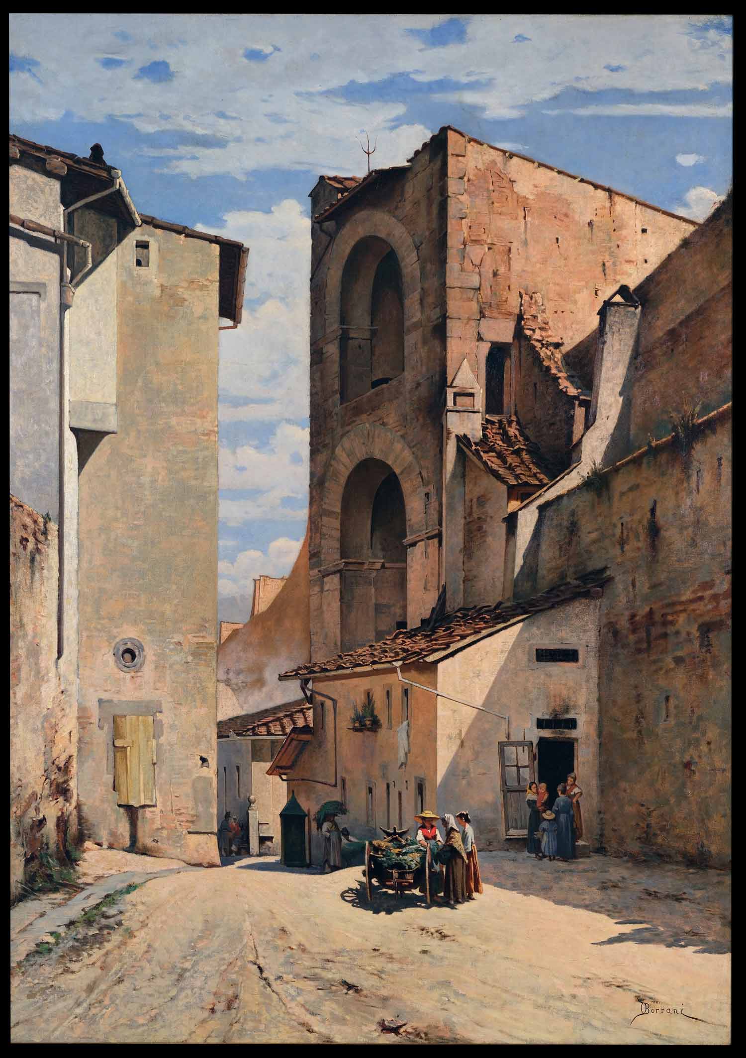 Odoardo Borrani, Antica porta a Pinti (1880)