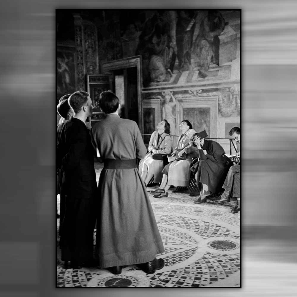 Inside the Sistine Chapel, Vatican City, Italy, 1949